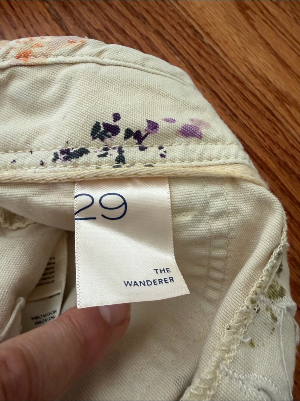 Pilcro The Wanderer Painterly Print Utility Shorts 29 High Rise Anthropologie - Picture 7 of 16